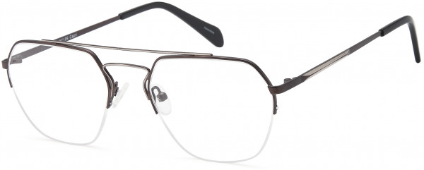 Di Caprio DC199 Eyeglasses, Brown Gunmetal