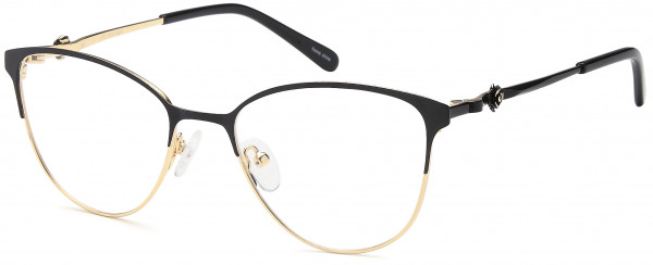 Di Caprio DC194 Eyeglasses, Black Gold