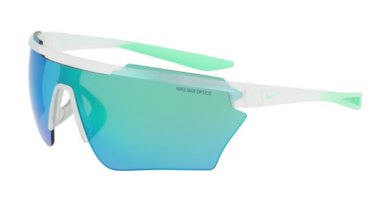 Nike NIKE WNDSHLD ELITE PRO M DC3382 Sunglasses, (900) MATTE CLEAR/GREEN MIRROR