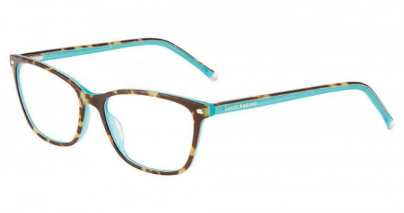 Lucky Brand D227 Eyeglasses, TORT/TEAL (0TOT)