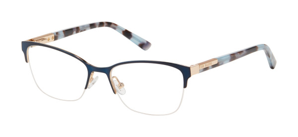Ted Baker TPW500 Eyeglasses, Navy Gold (NAV)