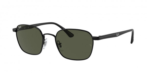 Ray-Ban RB3664 Sunglasses, 002/31 BLACK GREEN (BLACK)