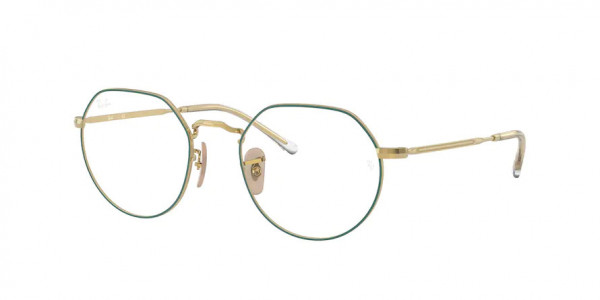 Ray-Ban Optical RX6465 JACK Eyeglasses, 3136 JACK MATTE PETROLEUM ON ARISTA (GREEN)