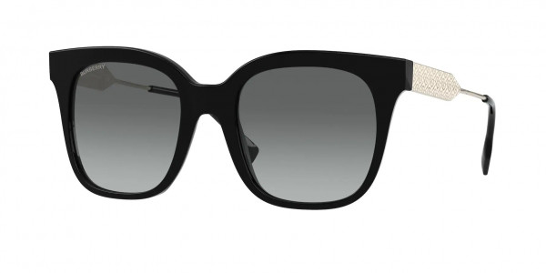 Burberry BE4328 EVELYN Sunglasses, 300111 EVELYN BLACK GREY GRADIENT (BLACK)