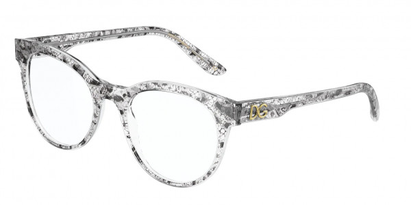 Dolce & Gabbana DG3334 Eyeglasses, 3287 BLACK LACE (BLACK)