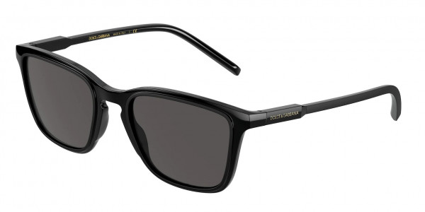 Dolce & Gabbana DG6145 Sunglasses, 501/87 BLACK DARK GREY (BLACK)