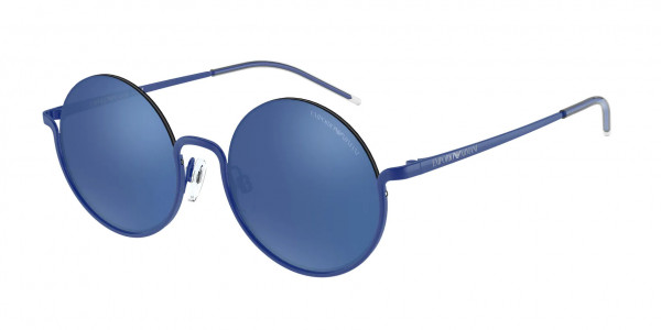 Emporio Armani EA2112 Sunglasses, 609755 SHINY BLUE MIRROR BLUE (BLUE)