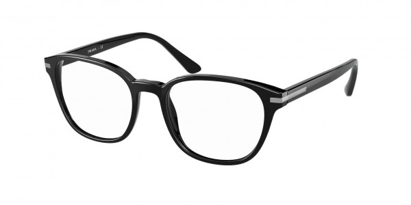 Prada PR 12WVF Eyeglasses, 1AB1O1 BLACK (BLACK)