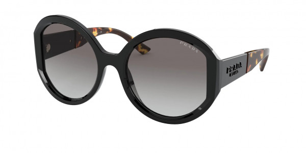 Prada PR 22XS Sunglasses, 1AB0A7 BLACK GREY GRADIENT (BLACK)