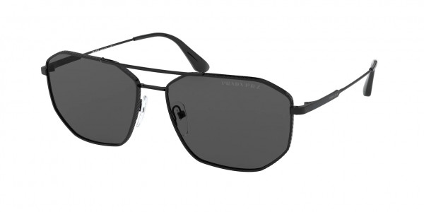 Prada PR 64XS Sunglasses, 1AB08G BLACK (BLACK)