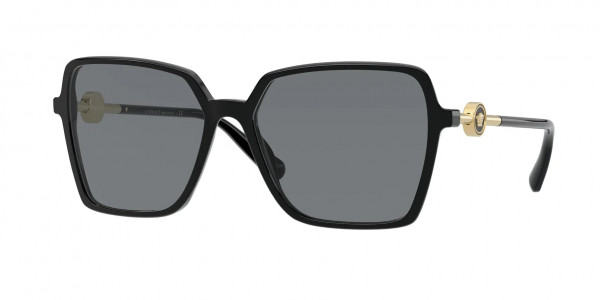 Versace VE4396 Sunglasses, GB1/87 BLACK DARK GREY (BLACK)