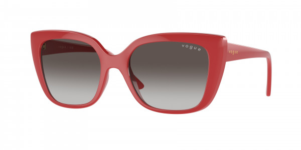 Vogue VO5337S Sunglasses, 30808G FULL RED GREY GRADIENT BLACK (RED)