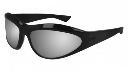 Bottega Veneta BV1077S Sunglasses, 001 - BLACK with SILVER lenses