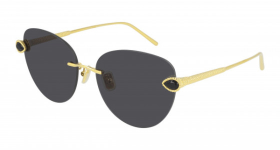 Boucheron BC0109S Sunglasses, 001 - GOLD with GREY lenses