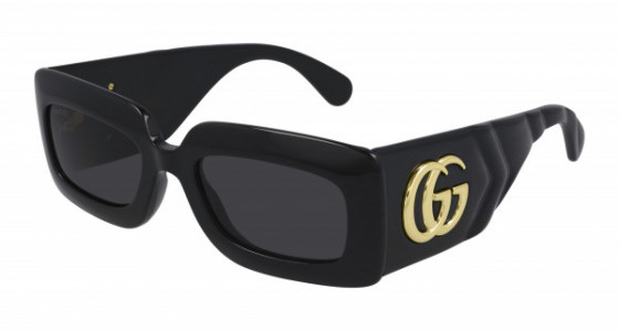 Gucci GG0811S Sunglasses, 001 - BLACK with GREY lenses