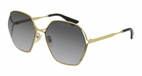 Gucci GG0818SA Sunglasses, 001 - GOLD with GREY lenses