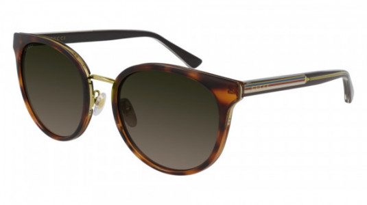Gucci GG0850SK Sunglasses, 004 - HAVANA with BROWN temples and BROWN lenses