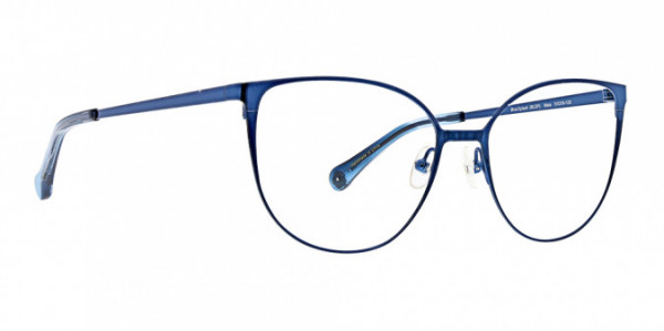 Trina Turk Maia Eyeglasses, Blue Splash
