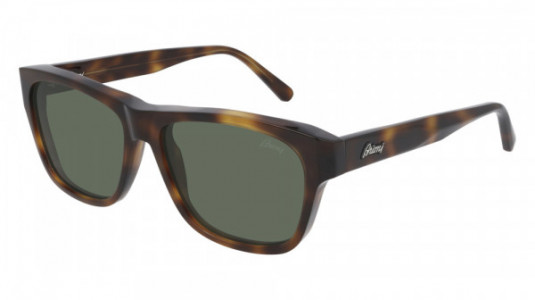 Brioni BR0081S Sunglasses, 002 - HAVANA with GREEN lenses