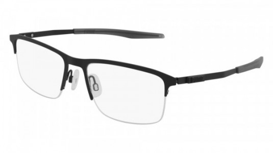 Puma PU0302O Eyeglasses, 001 - BLACK with TRANSPARENT lenses