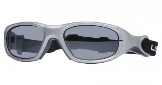 Rec Specs Morpheus III Sports Eyewear, 3 Satin Silver/Navy Blue Stripe (Clear With Silver Flash Mirror)