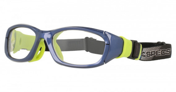 Rec Specs RS-51 Sports Eyewear, 647 Navy/Green (Clear with Silver Flash)