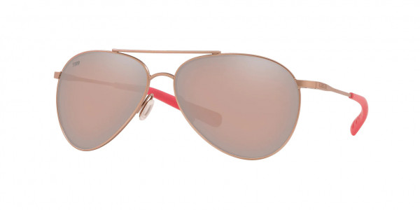 Costa Del Mar 6S6003 PIPER Sunglasses, 600308 PIPER 184 SATIN ROSE GOLD COPP (PINK)