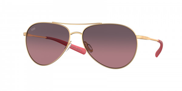 Costa Del Mar 6S6003 PIPER Sunglasses, 600319 PIPER SATIN ROSE GOLD ROSE GRA (PINK)
