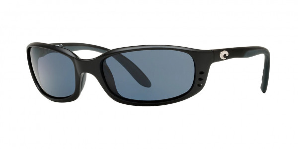 Costa Del Mar 6S9017 BRINE Sunglasses, 901703 BRINE 11 MATTE BLACK GRAY 580P (BLACK)