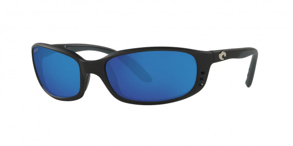 Costa Del Mar 6S9017 BRINE Sunglasses, 901707 BRINE 11 MATTE BLACK BLUE MIRR (BLACK)