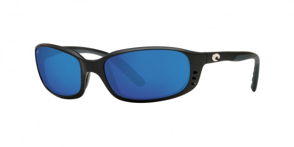 Costa Del Mar 6S9017 BRINE Sunglasses, 901714 BRINE 11 MATTE BLACK BLUE MIRR (BLACK)