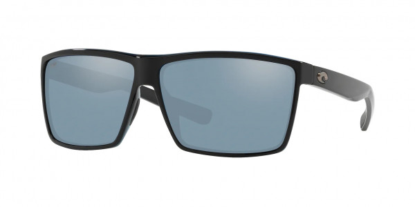 Costa Del Mar 6S9018 RINCON Sunglasses, 901813 RINCON 11 SHINY BLACK GRAY SIL (BLACK)