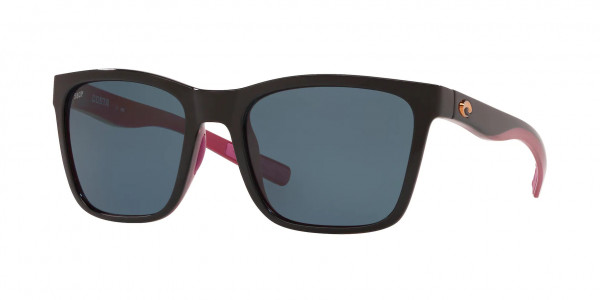 Costa Del Mar 6S9037 PANGA Sunglasses, 903706 PANGA 259 SHINY BLACK/CRYSTAL/ (BLACK)