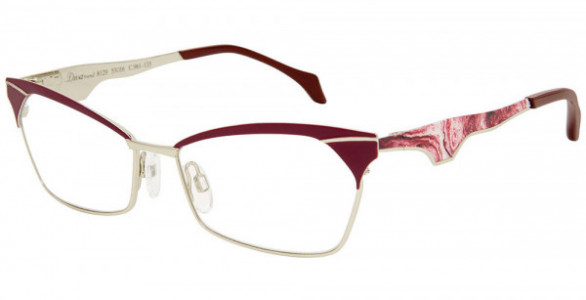 Diva DIVA TREND 8129 Eyeglasses, 961 Burgundy-Silver