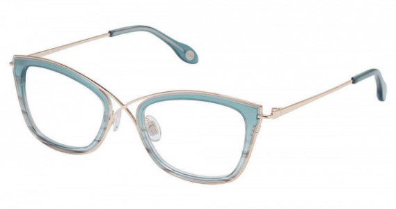 Fysh UK F-3654 Eyeglasses, S304-SEAFOAM GOLD
