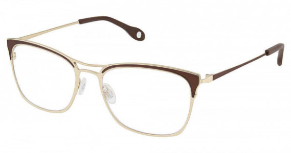 Fysh UK F-3645 Eyeglasses, S202-GOLD BROWN