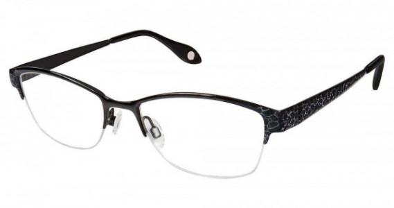 Fysh UK F-3626 Eyeglasses, S100-BLACK SNAKESKIN