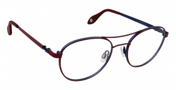 Fysh UK F-3617 Eyeglasses, (872) BURGUNDY INK