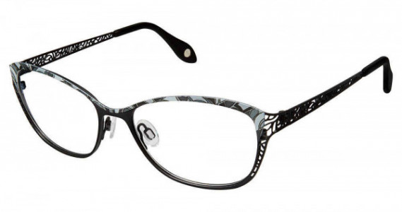 Fysh UK F-3606 Eyeglasses, 828-BLACK MOSAIC