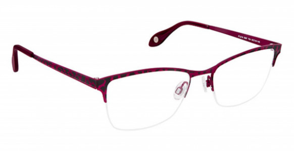 Fysh UK F-3587 Eyeglasses, (754) RED DEMI