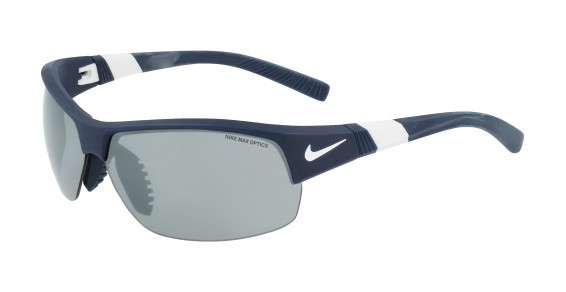 Nike NIKE SHOW X2 DJ9939 Sunglasses, (451) MATTE OBSIDIAN/WHITE/GREY-SILV