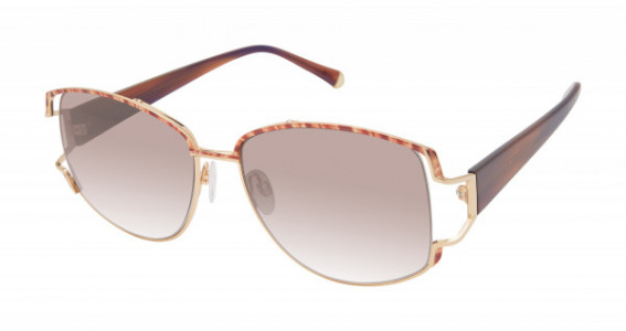 Kate Young K571 Sunglasses, Gold (GLD)