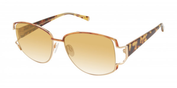 Kate Young K571 Sunglasses, Light Gold (LGD)