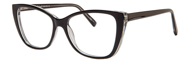 Enhance EN4189 Eyeglasses, Black/Crystal
