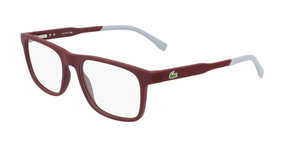 Lacoste L2875 Eyeglasses, (604) BURGUNDY MATTE