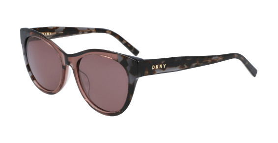 DKNY DK533S Sunglasses, (005) BLACK TORTOISE/MAUVE