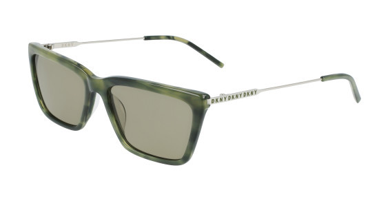 DKNY DK709S Sunglasses, (305) GREEN HORN