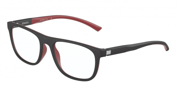 Starck Eyes SH3071 Eyeglasses, 0001 BLACK/RED (BLACK)