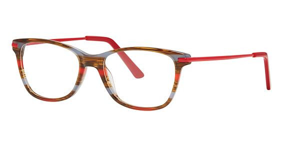 Vivian Morgan 8107 Eyeglasses, Red/Brown