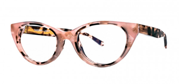 Thierry Lasry TEASY Eyeglasses, Pink Horn